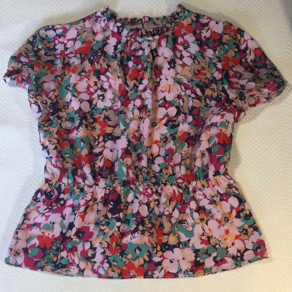 J Crew Floral Blouse
